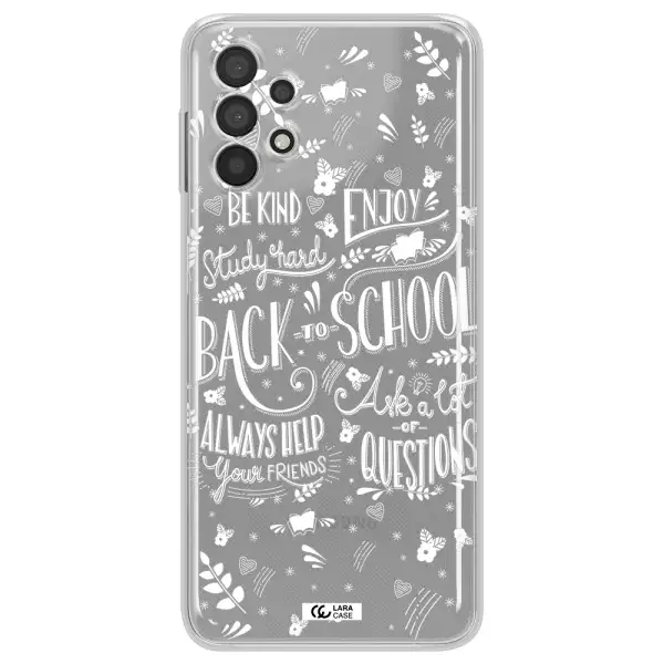 Back To School Samsung A32 Clear TPU Case