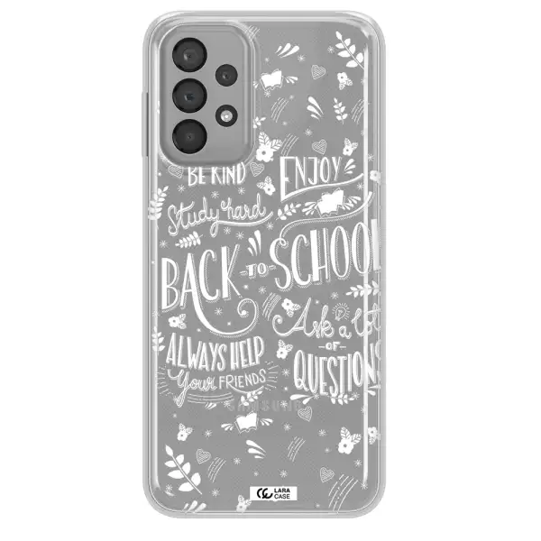 Back To School Samsung A33 Clear TPU Case