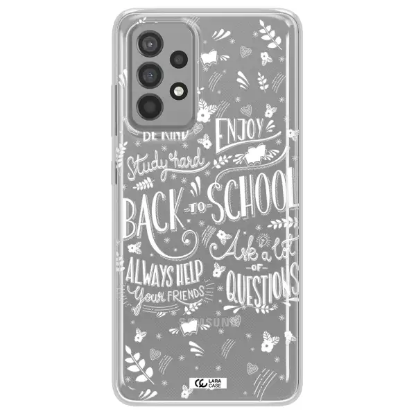 Back To School Samsung A52 Clear TPU Case