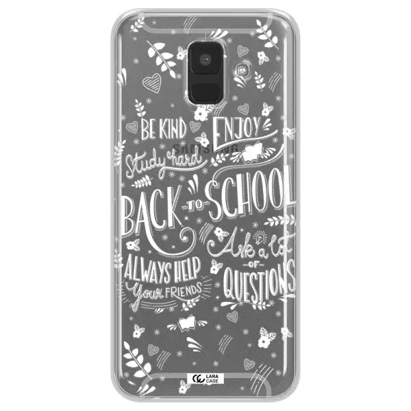 Back To School Samsung A6 Clear TPU Case