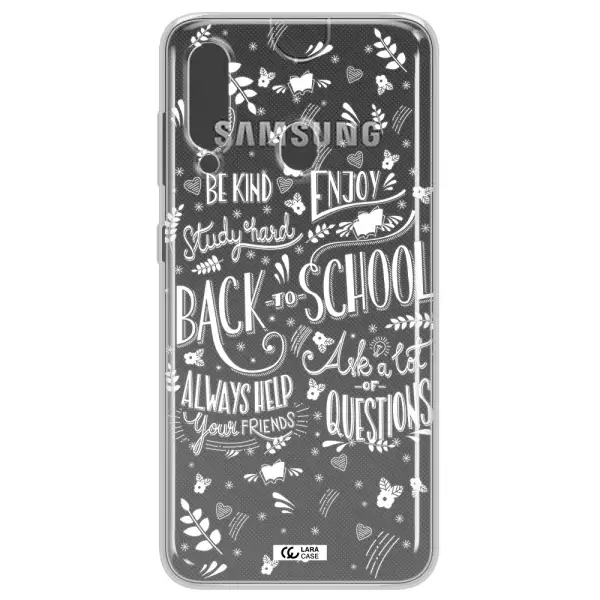 Back To School Samsung A60 Clear TPU Case