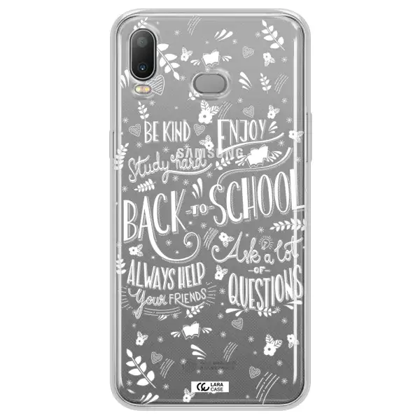 Back To School Samsung A6S Clear TPU Case