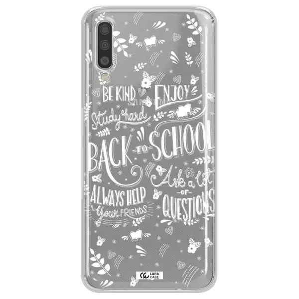 Back To School Samsung A70S Clear Tpu Case