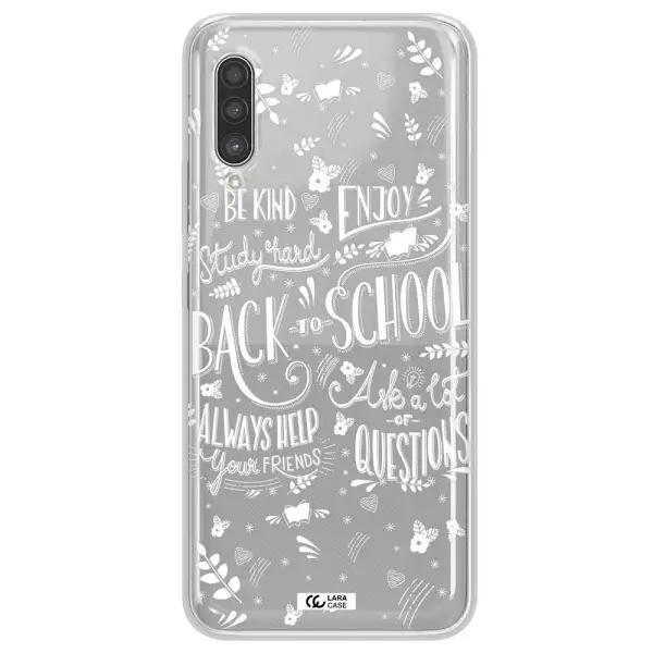 Back To School Samsung A90 Clear TPU Case