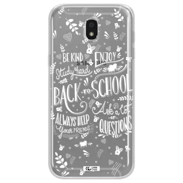 Back To School Samsung J5 2017 Clear TPU Case