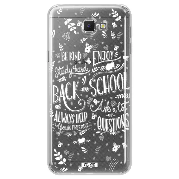 Back To School Samsung J5 Prime Clear TPU Case