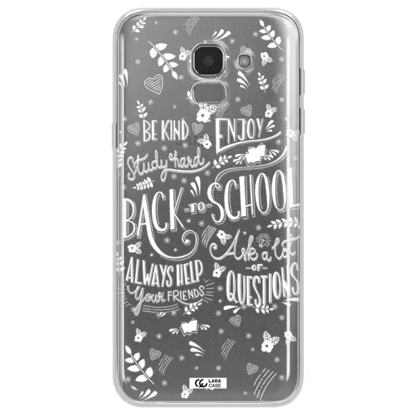 Back To School Samsung J6 Clear TPU Case