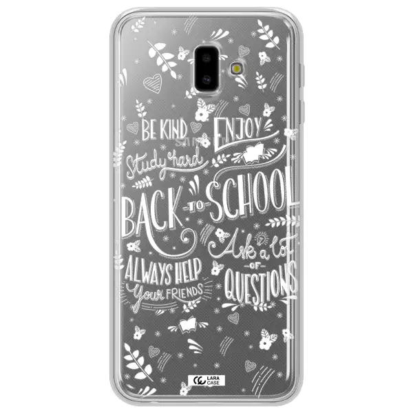 Back To School Samsung J6 Plus Clear TPU Case