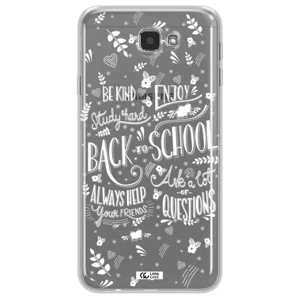 Back To School Samsung J7 Prim Clear TPU Case