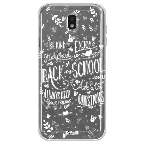 Back To School Samsung J7 Pro Clear TPU Case