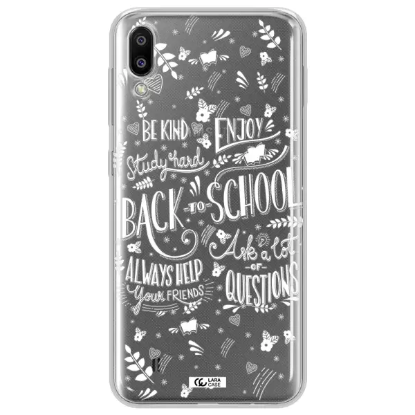 Back To School Samsung M10 Clear TPU Case