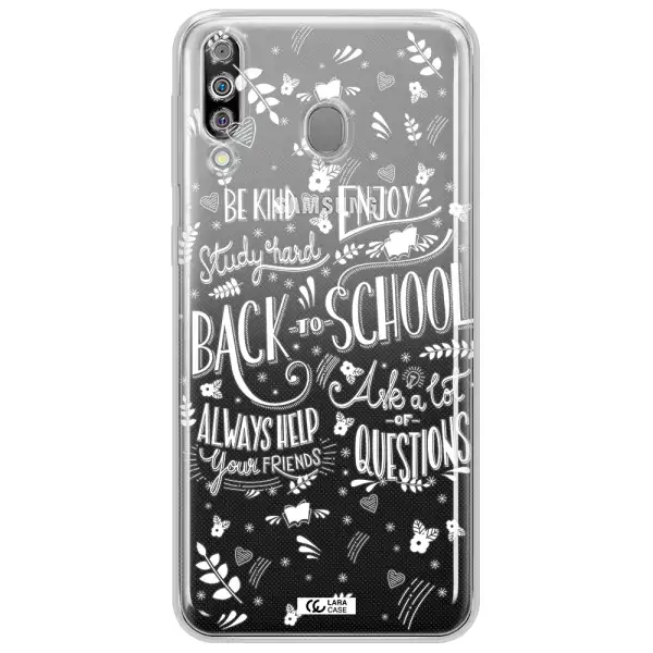 Back To School Samsung M30 Clear TPU Case