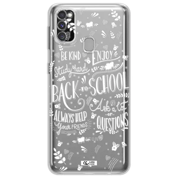 Back To School Samsung M30S Clear TPU Case