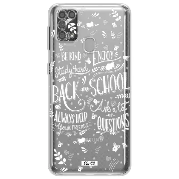Back To School Samsung M31 Clear TPU Case