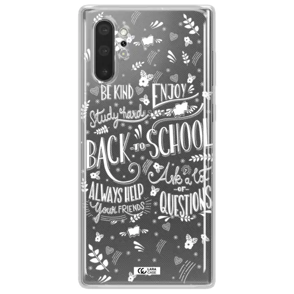 Back To School Samsung Note 10 Plus Clear TPU Case