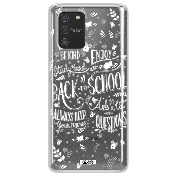 Back To School Samsung S10 Lite Clear TPU Case