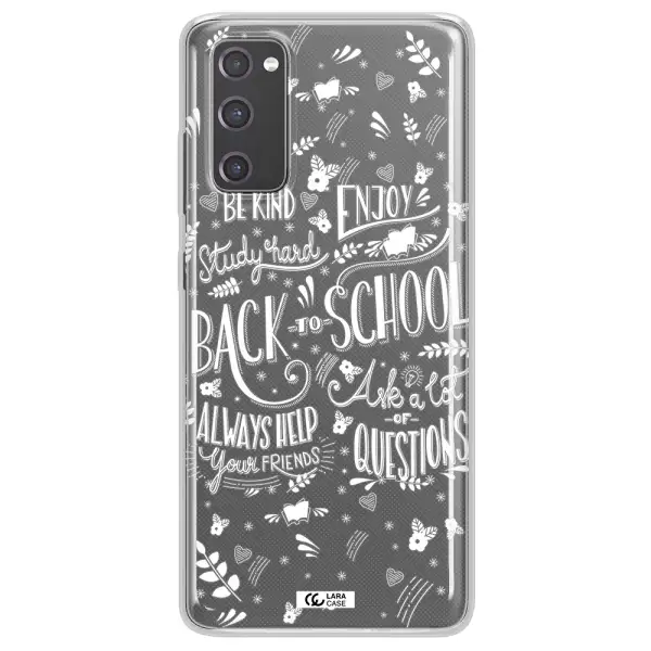 Back To School Samsung S20 Fe Clear TPU Case