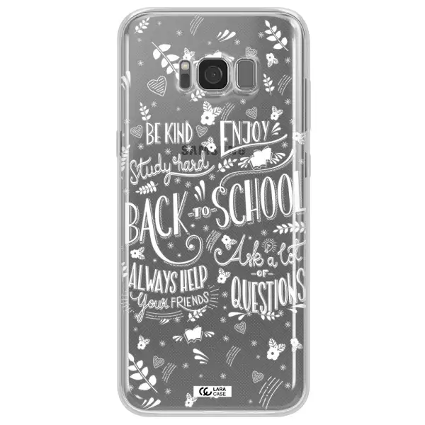 Back To School Samsung S8 Plus Clear TPU Case