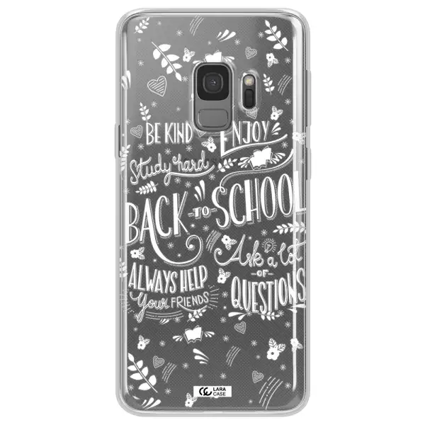 Back To School Samsung S9 Clear TPU Case