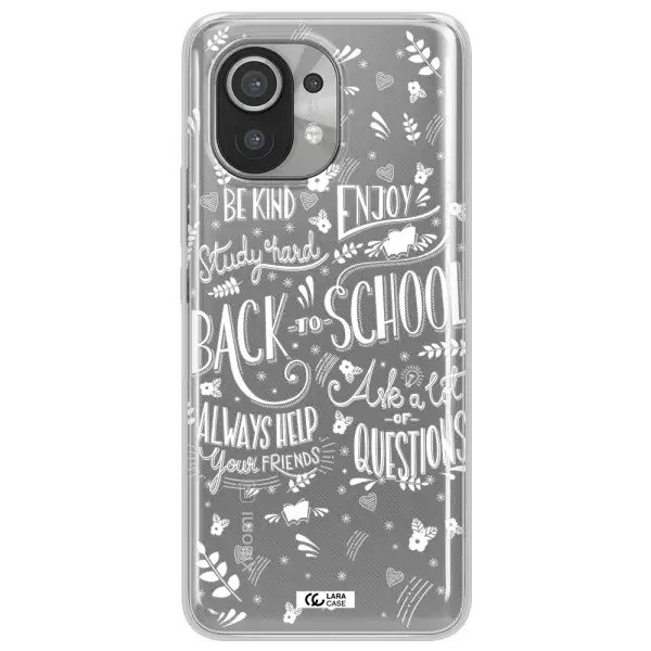 Back To School Xiaomi Mi 11 Clear TPU Case