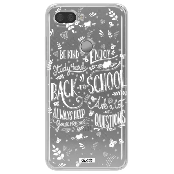 Back To School Xiaomi Mi 8 Lite Clear TPU Case
