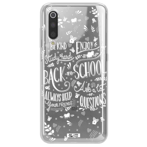 Back To School Xiaomi Mi 9 Clear TPU Case