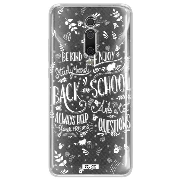 Back To School Xiaomi Mi 9T Clear TPU Case