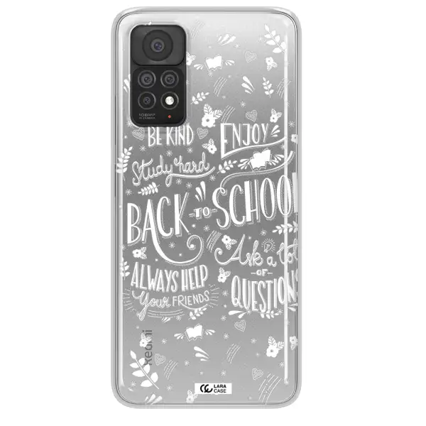 Back To School Xiaomi Note 11 Pro Clear TPU Case