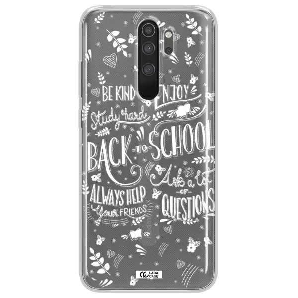 Back To School Xiaomi Note 8 Pro Clear TPU Case