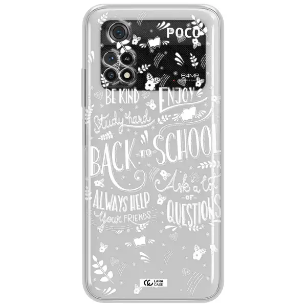 Back To School Xiaomi Poco M4 Pro 4G Clear Tpu Case
