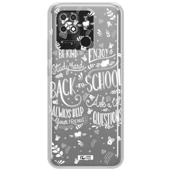 Back To School Xiaomi Redmi 10C Clear TPU Case