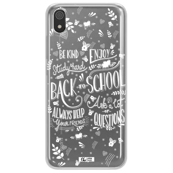 Back To School Xiaomi Redmi 7A Clear TPU Case