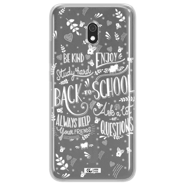 Back To School Xiaomi Redmi 8A Clear TPU Case