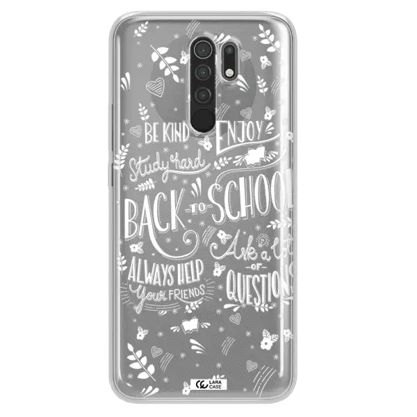 Back To School Xiaomi Redmi 9 Clear TPU Case
