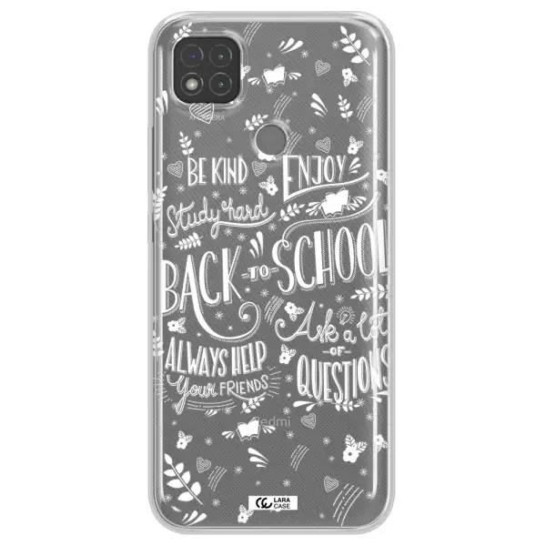 Back To School Xiaomi Redmi 9C Clear TPU Case