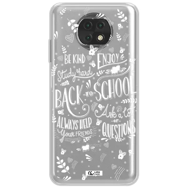 Back To School Xiaomi Redmi Note 9T Clear Tpu Case