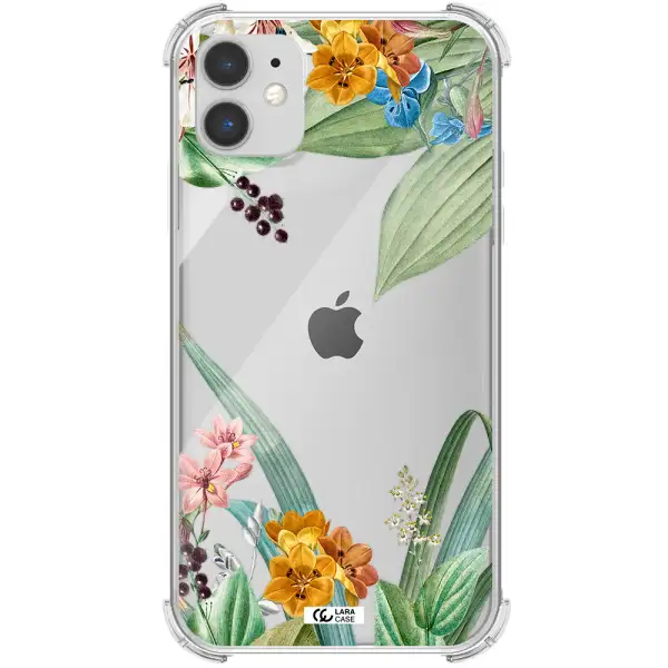 Summer Flower Vector Apple iPhone 11 Clear PC Case