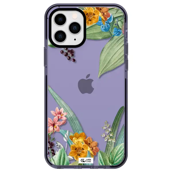 Summer Flower Vector Apple iPhone 11 pro max impact Lilac Case