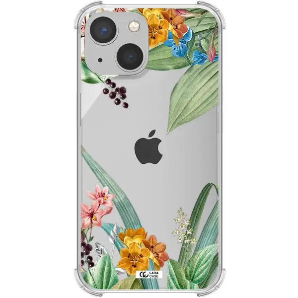 Summer Flower Vector Apple iPhone 13 Clear PC Case
