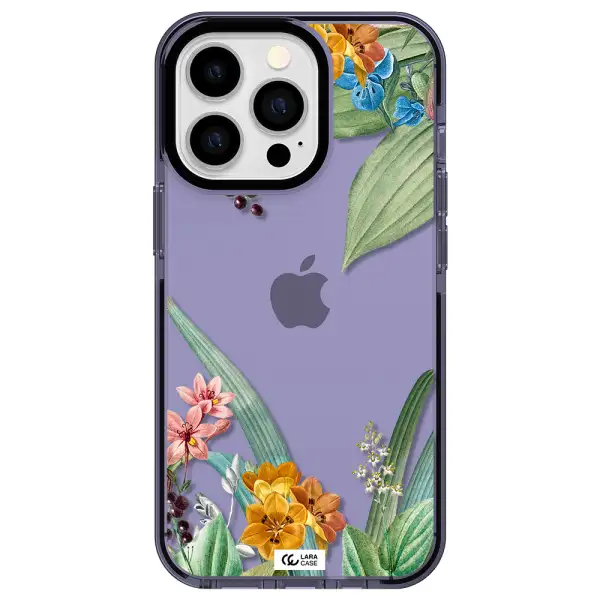 Summer Flower Vector Apple iPhone 13 Pro impact Lilac Case