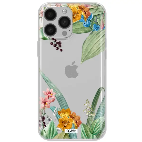 Summer Flower Vector Apple iPhone 13 Pro Max Clear TPU Case