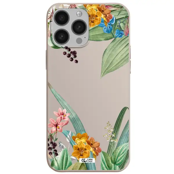 Summer Flower Vector Apple iPhone 13 Pro Max Silicone Stone Case