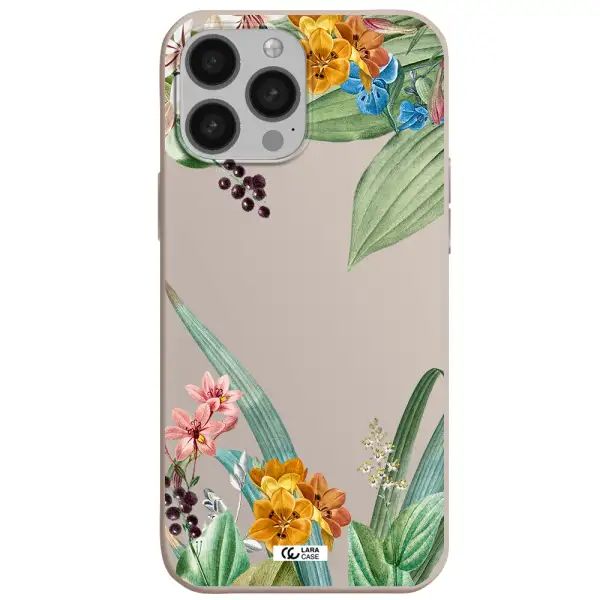 Summer Flower Vector Apple iPhone 13 Pro Silicone Stone Case