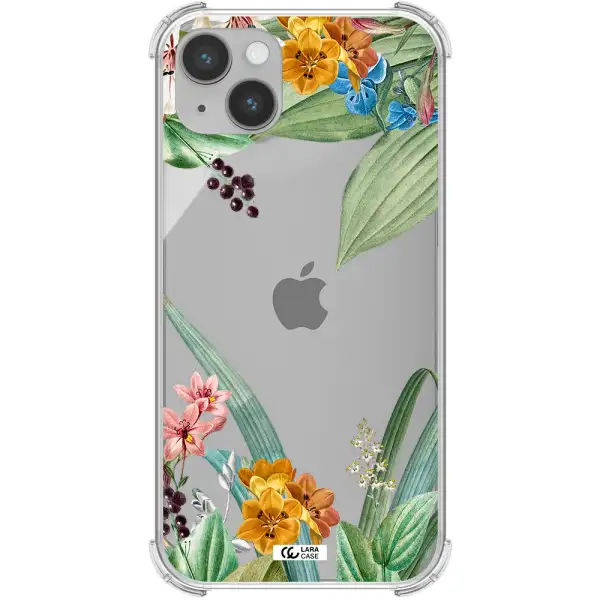 Summer Flower Vector Apple iPhone 14 Clear PC Case