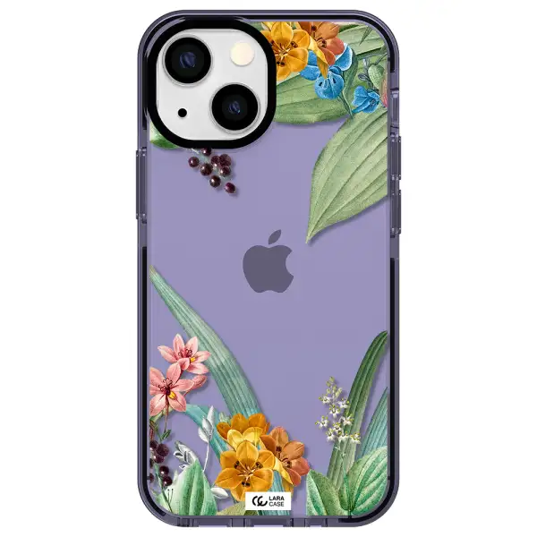 Summer Flower Vector Apple iPhone 15 impact Lilac Case