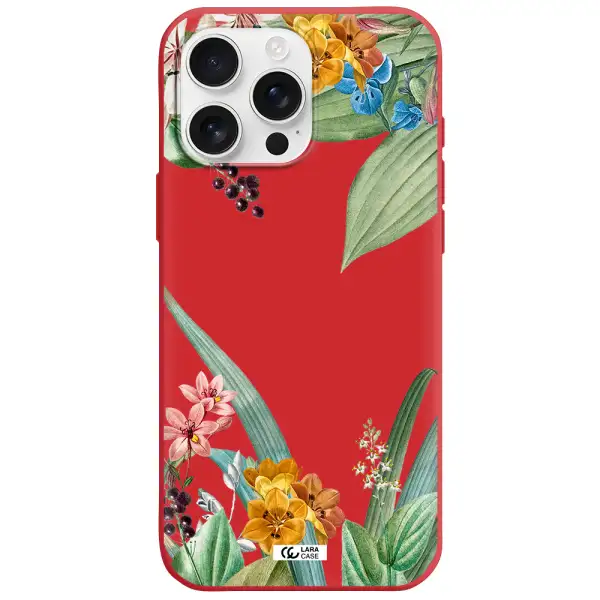Summer Flower Vector Apple Iphone 16 Pro Max Silicone Stone Case