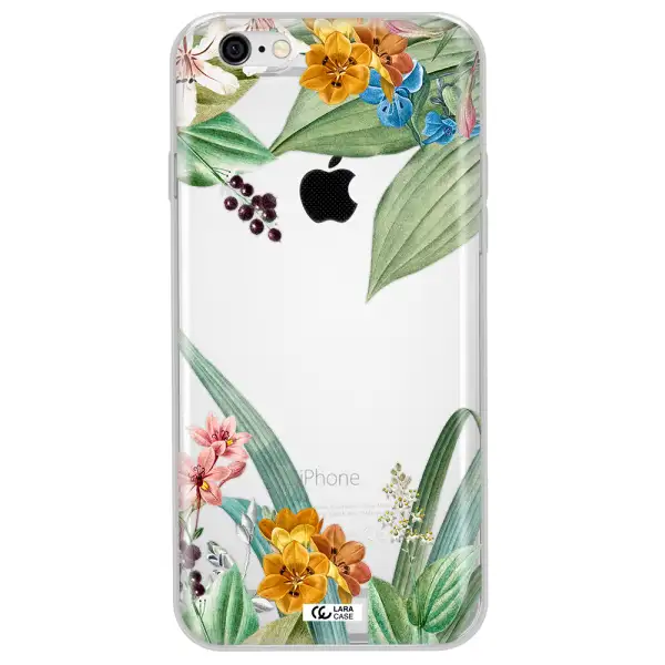 Summer Flower Vector Apple iPhone 6 Clear TPU Case