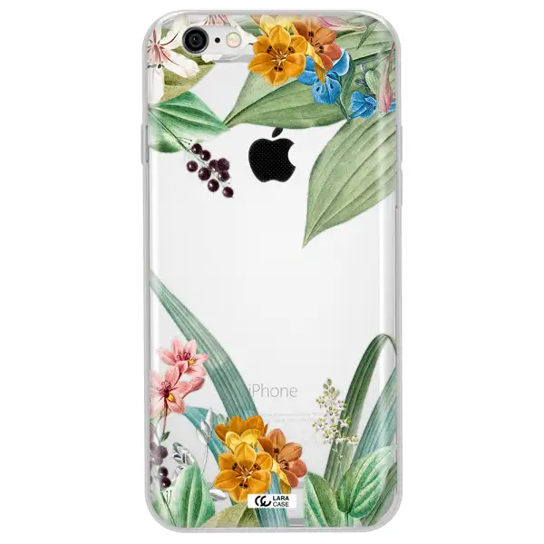 Summer Flower Vector Apple iPhone 6 plus Clear TPU Case