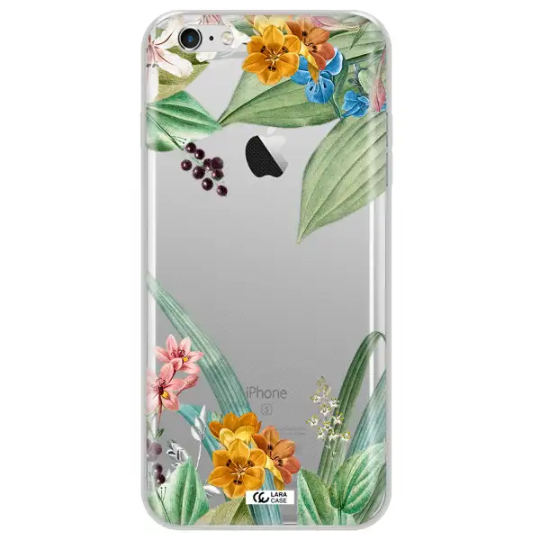 Summer Flower Vector Apple iPhone 6 s plus Clear TPU Case