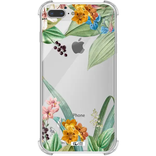 Summer Flower Vector Apple iPhone 7 plus Clear PC Case